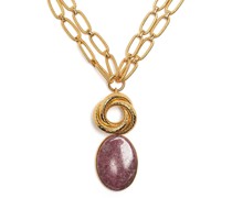 18kt Goldhalskette mit Anhänger
