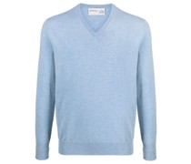 Kaschmirpullover mit V-Ausschnitt