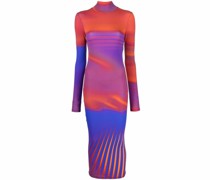graphic-print midi dress