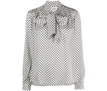 Bluse mit Logo-Print