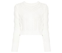 cut-out cropped Pullover