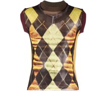 Trägershirt mit Trompe-l'oeil-Effekt