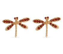 Dragonfly Ohrringe mit Kristallen