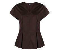 Bluse mit V-Ausschnitt