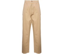 mid-rise tapered chinos