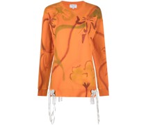 Sweatshirt mit Batikmuster