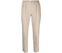 Cropped-Hose mit hohem Bund