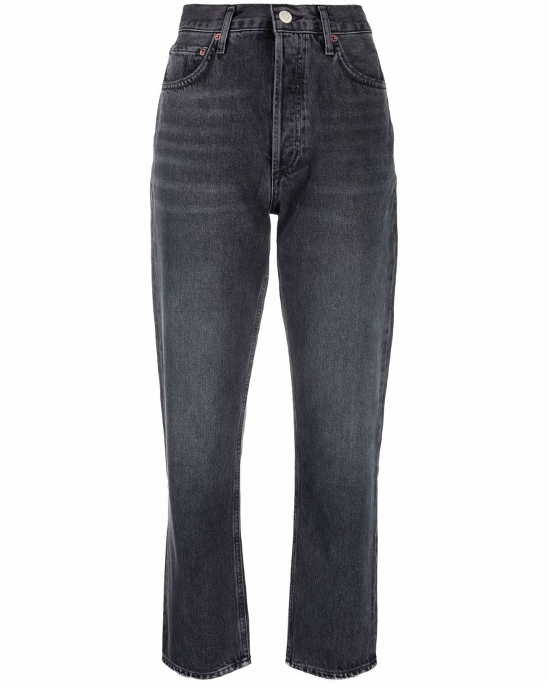 AGOLDE Damen Tapered-Cropped-Jeans