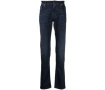 Slim-Fit-Jeans mit Logo-Patch