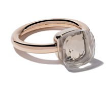 18kt Rot- und Weißgoldring mit Topas