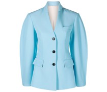 Blazer mit abgerundetem Kragen