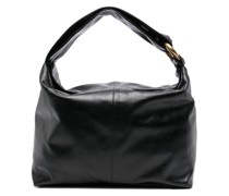 Ring leather tote bag