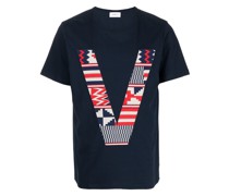 T-Shirt mit Monogramm-Print