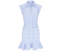 Gestreiftes Kleid mit Rüschen