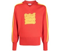 Sweatshirt mit V-Ausschnitt