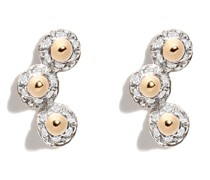 14kt Gelbgoldohrringe mit Diamanten