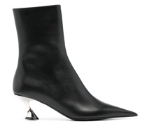 55mm leather ankle boots