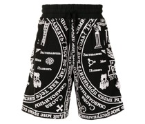 Joggingshorts mit Church-Print