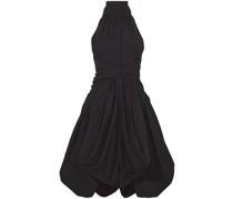 halterneck puffball mini dress