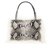 Shopper mit Schlangenleder-Optik