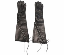 Handschuhe mit Lochstickerei