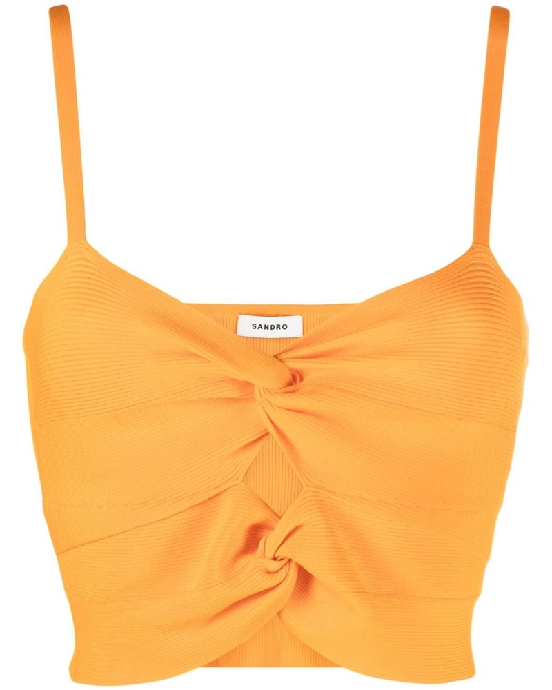 Sandro Damen Tanktop mit verdrehtem Design