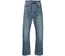 Ausgeblichene Straight-Leg-Jeans