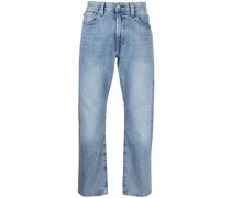 Gerade Hose mit Logo-Patch
