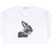 T-Shirt mit Hasen-Print