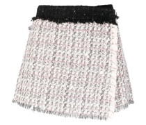 Gewickelte Tweed-Shorts
