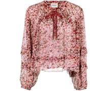 Bluse mit abstraktem Print