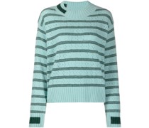 Gestreifter Strickpullover