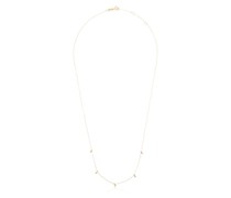 18kt Goldhalskette mit Diamanten