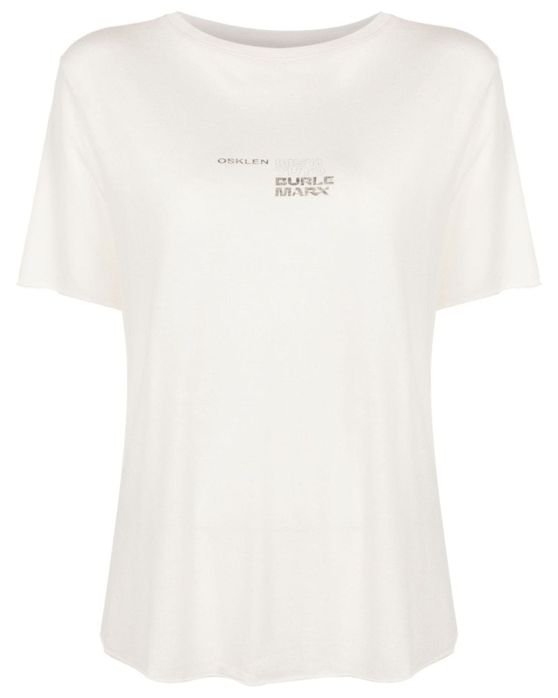 Osklen Damen T-Shirt mit Logo-Print