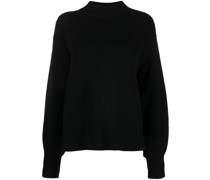 Kaschmirpullover mit Stehkragen