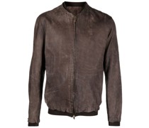 Lederjacke mit Reißverschluss
