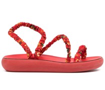 Scrunchie Eleftheria Plateau-Sandalen