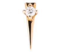 18kt Rotgoldohrringe mit Diamanten