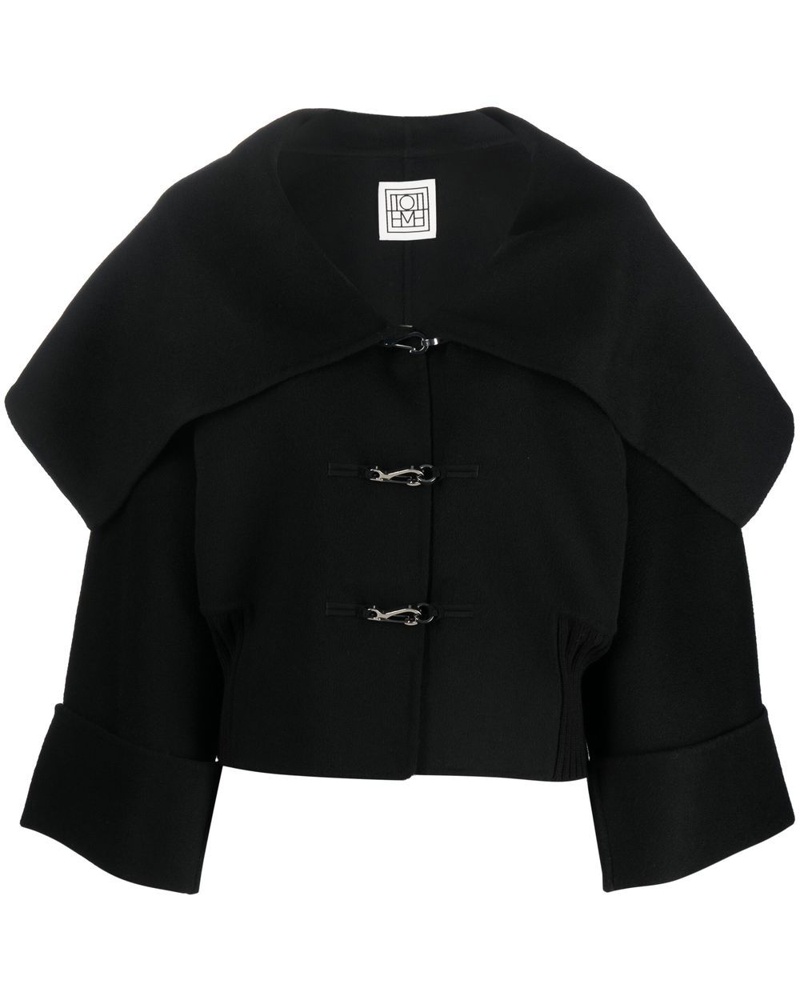 Totême Damen Cropped-Jacke aus Wolle