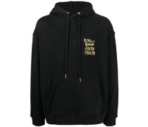 Hoodie mit Slogan-Stickerei