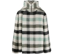 Karierte Jacke mit Reißverschluss