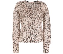 Pullover mit Leoparden-Print