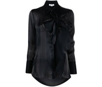 bow-detail cut-out shirt