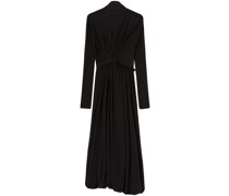 Midikleid mit drapiertem Einsatz