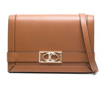 Schultertasche mit Logo-Schild