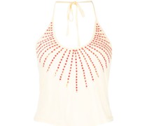 Cropped-Top mit Pailletten