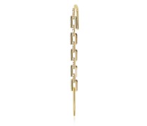 18kt Pave Charlie Gelbgoldohrstecker