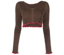 La Maille Santon Cropped-Pullover