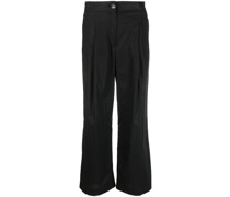 Plissierte Cropped-Hose