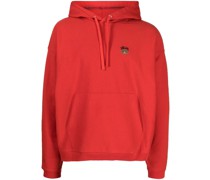 Bestickter Hoodie mit Kordelzug